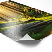 Bossen: een bossende bosreis foto afdruk (Hoek)