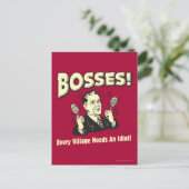 Bossen: Elk dorp heeft een idioot nodig Briefkaart (Staand voorkant)