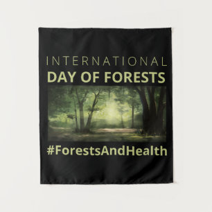 Bossen en de Internationale dag van de gezondheid Wandkleed
