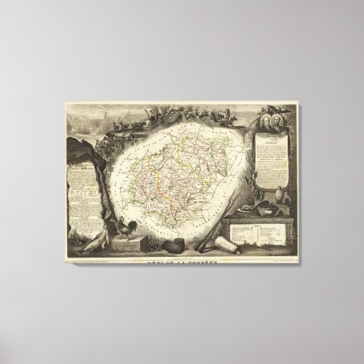 Bossen en landschappen canvas afdruk (Voorkant)