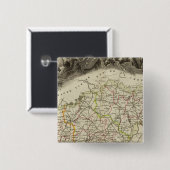 Bossen en landschappen vierkante button 5,1 cm (Voorkant /achterkant)