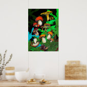 Bossen en paddenstoelen poster (Keuken)