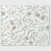 Bossen en plantaardig cadeaupapier (Vlak)