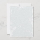 Bossen en Raven Floral Wreath Wedding Bedankt (Achterkant)