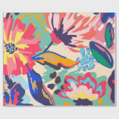 Bossen en rozen cadeaupapier (Vlak)