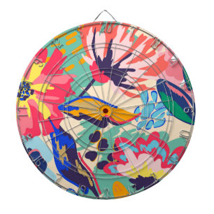 Bossen en rozen dartbord