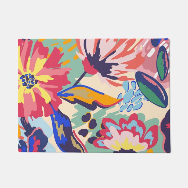 Bossen en rozen deurmat (Voorkant)