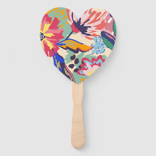 Bossen en rozen handwaaier (Voorkant)