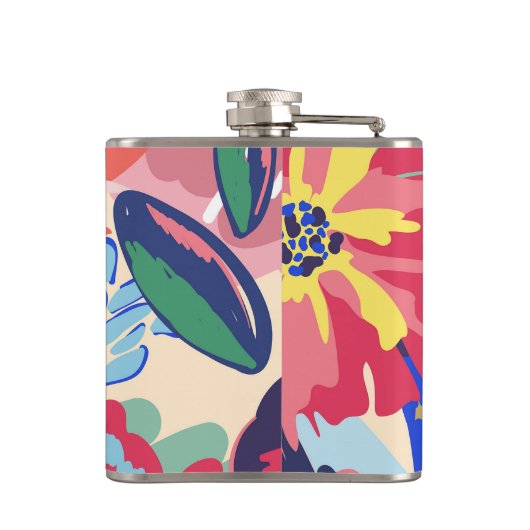 Bossen en rozen heupfles (Achterkant)