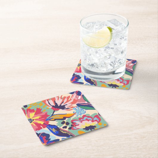 Bossen en rozen kartonnen onderzetters (Insitu)