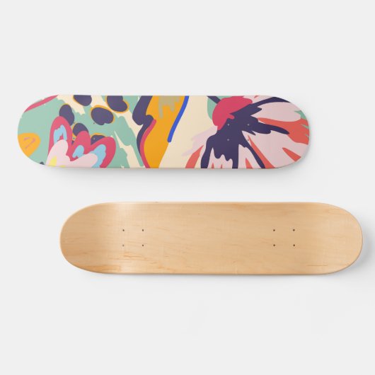 Bossen en rozen persoonlijk skateboard (Horizontaal)