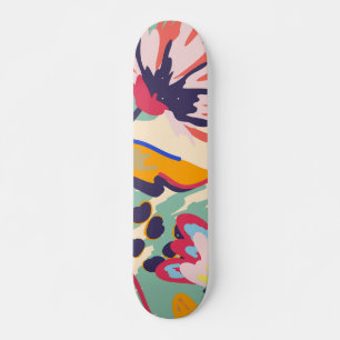 Bossen en rozen persoonlijk skateboard