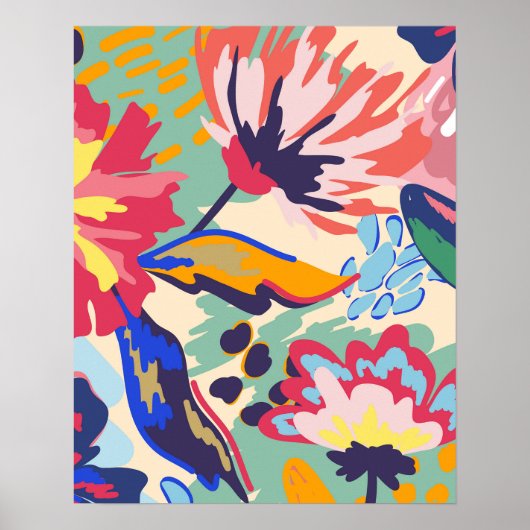 Bossen en rozen poster (Voorkant)