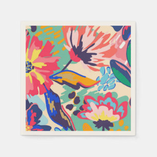 Bossen en rozen servet