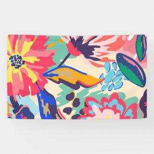 Bossen en rozen spandoek