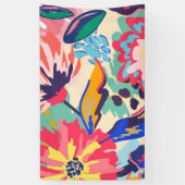 Bossen en rozen spandoek (Verticaal)