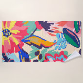 Bossen en rozen strandlaken (Voorkant)