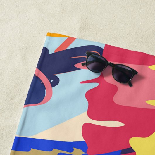 Bossen en rozen strandlaken (In situ)