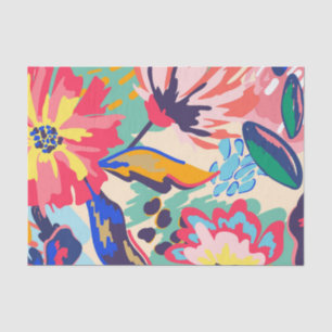 Bossen en rozen tissuepapier