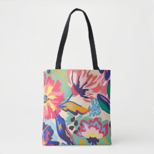Bossen en rozen tote bag