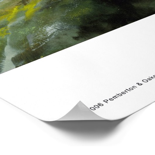 Bossen en sproeiers poster (Hoek)