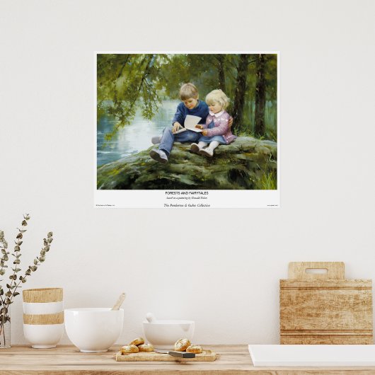 Bossen en sproeiers poster (Keuken)