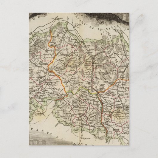 Bossen en stadsgrenzen briefkaart (Voorkant)