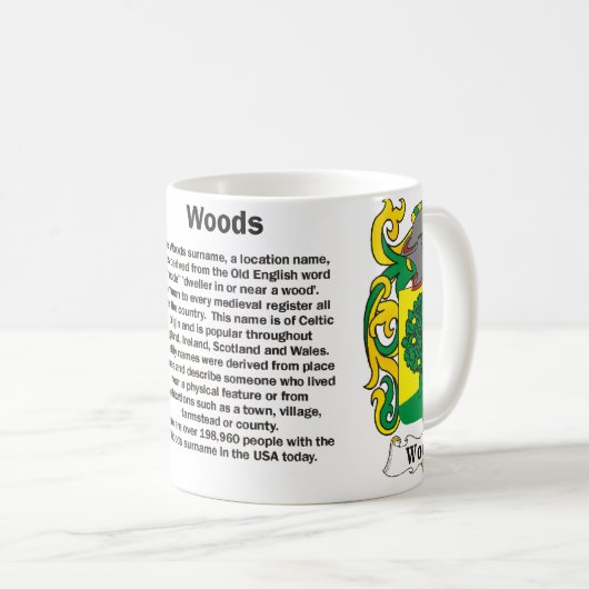 Bossen Familie Crest Mok (Voorkant rechts)