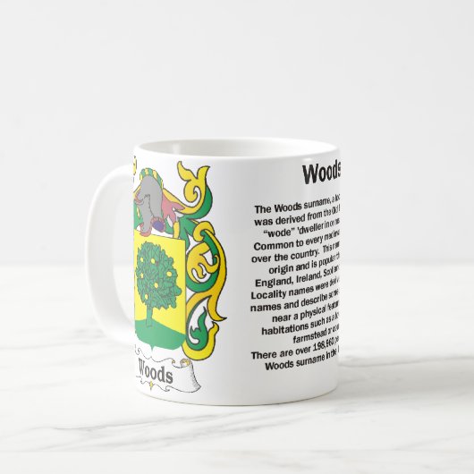 Bossen Familie Crest Mok (Voorkant links)