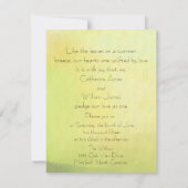 Bossen Forest Casual Elegant Outdoorbruilding Kaart (Achterkant)