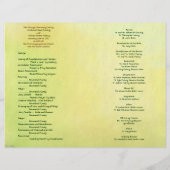 Bossen Forest Outdoor Elegant Wedding Programme (Achterkant)