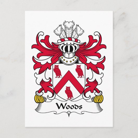 Bossen gezinscrest briefkaart (Voorkant)