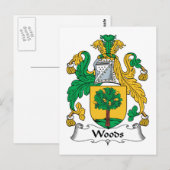 Bossen gezinscrest briefkaart (Voorkant / Achterkant)