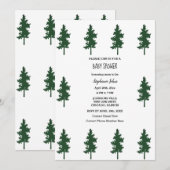 Bossen Groene Bomen Schattige Baby shower Kaart (Voorkant / Achterkant)