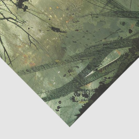 Bossen Heks Halloween Decoupage Tissuepapier (Detail)