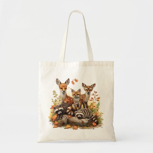Bossen, Herfst Herfst Tote Bag (Voorkant)