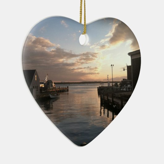 Bossen Hole Harbour kerstversiering Keramisch Ornament (Rechts)