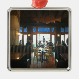 Bossen Hole Waterfront kerstversiering Metalen Ornament