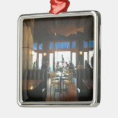 Bossen Hole Waterfront kerstversiering Metalen Ornament (Links)