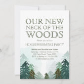 Bossen Housewarming Party Invitation Winterbos Kaart (Voorkant)