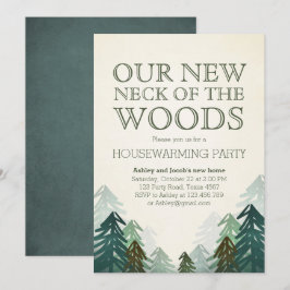 Bossen Housewarming Party Invitation Winterbos Kaart