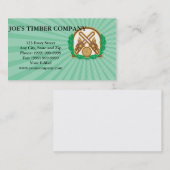Bossen houtslijp visitekaartje (Voorkant / Achterkant)