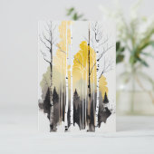 Bossen in Aspen in de winter Bedankkaart (Staand voorkant)