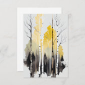 Bossen in Aspen in de winter Bedankkaart (Voorkant / Achterkant)