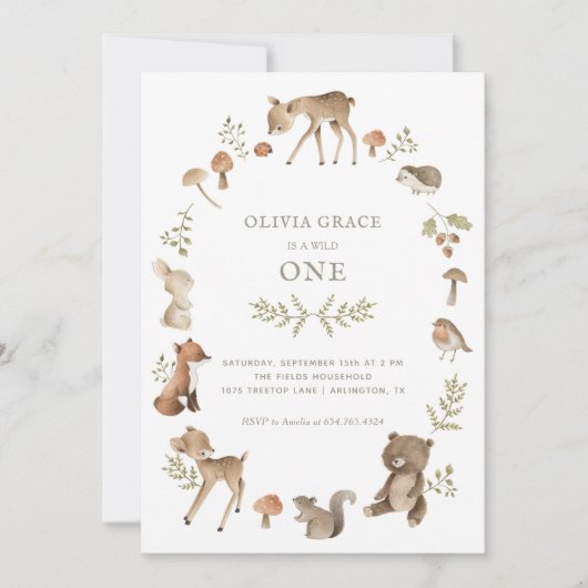 Bossen in bossen creëren op een dag Wilde Kaart (Voorkant)