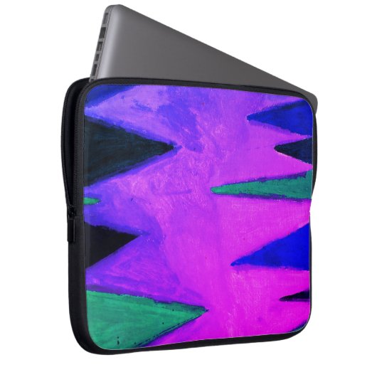 Bossen in de avond laptop sleeve (Voorkant Rechts)