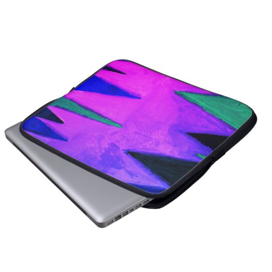 Bossen in de avond laptop sleeve (Voorkant onderkant)