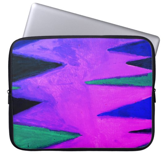 Bossen in de avond laptop sleeve (Voorkant)