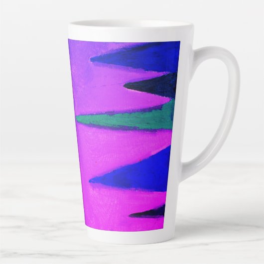 Bossen in de avond latte mok (Rechts)