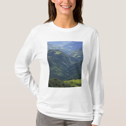 Bossen in de bosgebieden van Mangdue en Himalaya T-shirt (Voorkant)